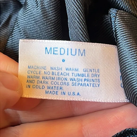 Lorraine USA MADE satin MED vintage navy blue lace trim nylon half slip EUC